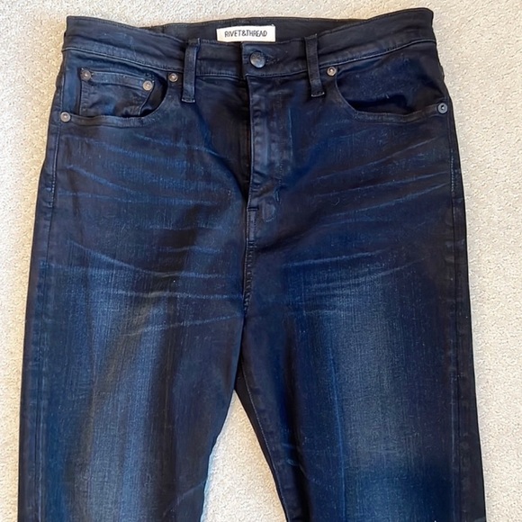 Madewell Rivet & Thread Extra-High Skinny Jeans in Curtis Wash - Picture 4 of 11